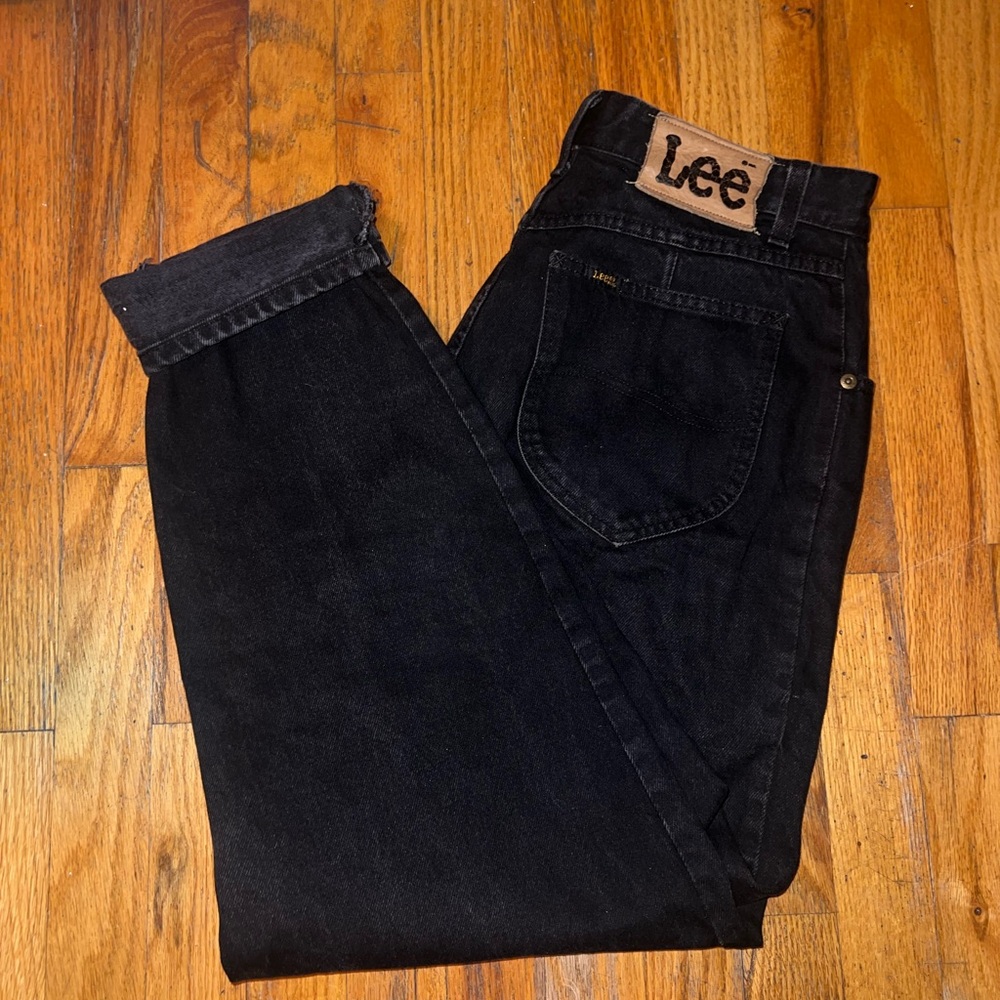 Vintage LEE Hollywood Taper Jeans - 80’s Women's Black Jeans